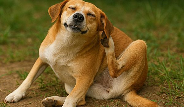 Pourquoi mon chien se gratte