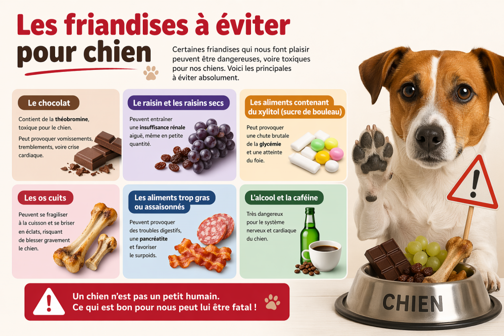 Les friandises à éviter pour chien : attention aux dangers