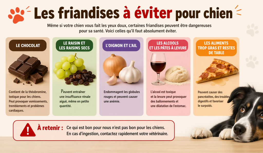 Les friandises à éviter pour chien : attention aux dangers