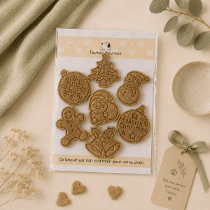 Biscuits pour chien artisanaux Joyeux Noël