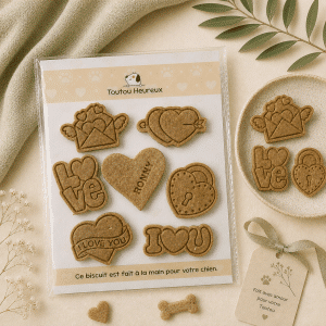 Biscuits personnalisés pour chiens – Mon amour