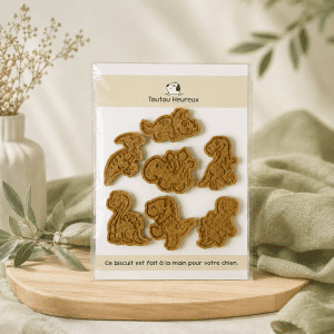 Un assortiment de biscuits artisanaux en forme de petits dinosaures